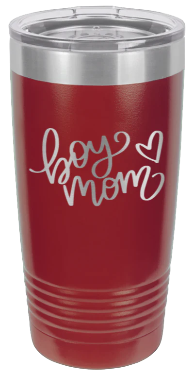 Boy Mom with Heart - 20oz Tumbler - Image 8