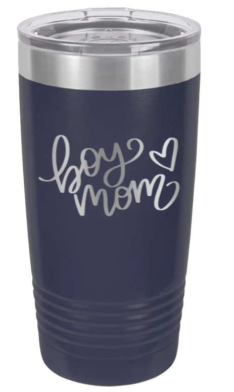 Boy Mom with Heart - 20oz Tumbler - Image 9