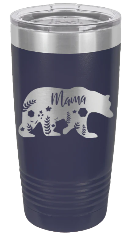 Momma Bear Floral - 20oz Tumbler - Image 9