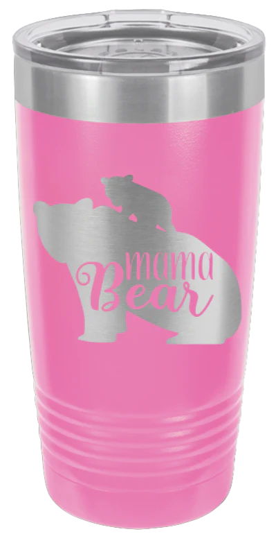 Mama Bear with Cub - 20oz Tumbler - Image 12