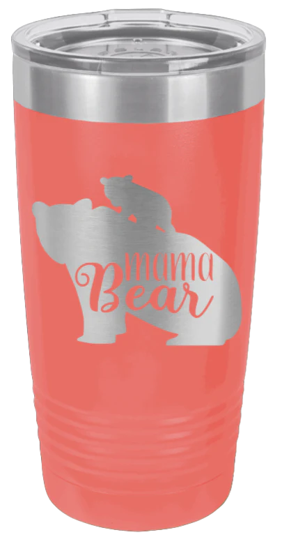 Mama Bear with Cub - 20oz Tumbler - Image 3