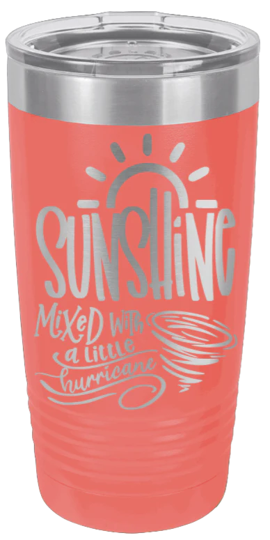 Sunshine Mixed With Hurricane - 20oz Tumbler - Image 3