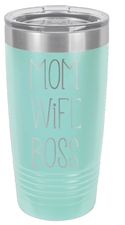 Mom Wife Boss - 20oz Tumbler - Image 15