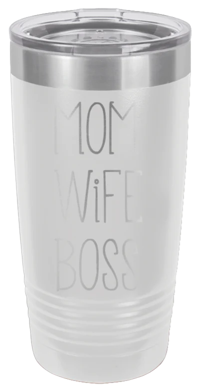 Mom Wife Boss - 20oz Tumbler - Image 16