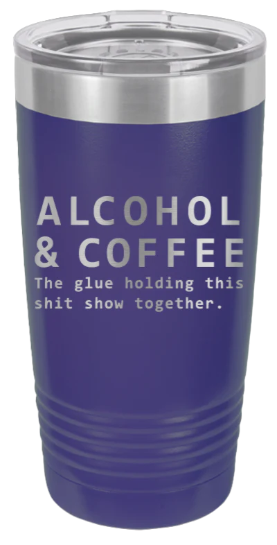Alcohol & Coffee - 20oz Tumbler - Image 13