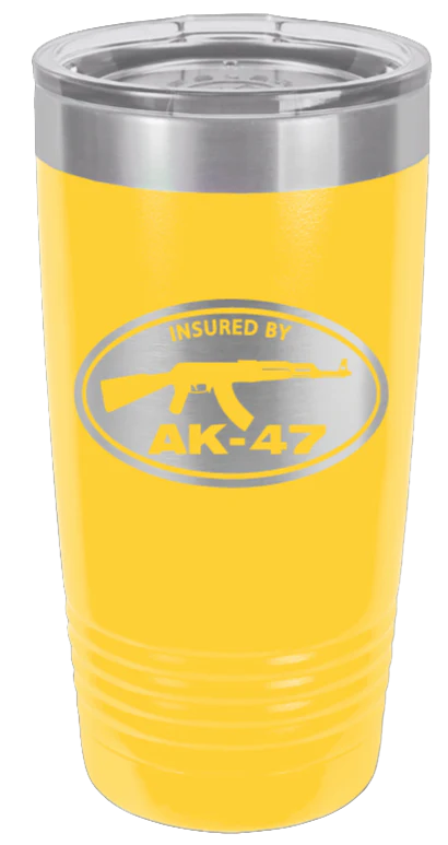 Insured By AK-47 - 20oz Tumbler - Image 17