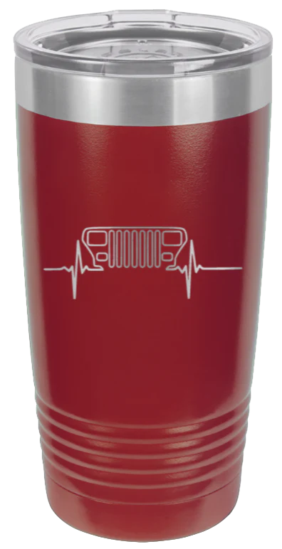 YJ Heartbeat - 20oz Tumbler - Image 8