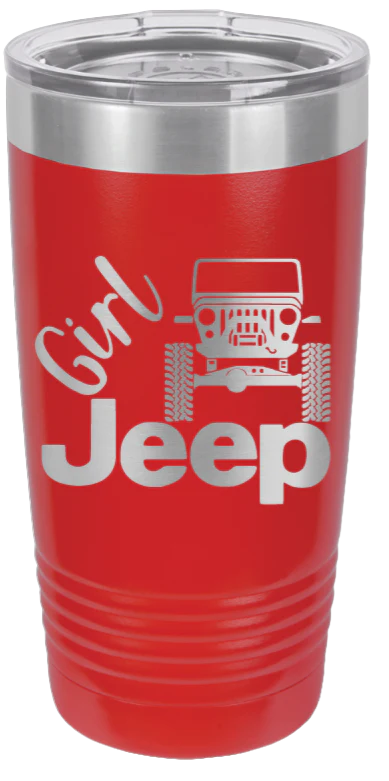 Girl Jeep CJ - 20oz Tumbler - Image 14