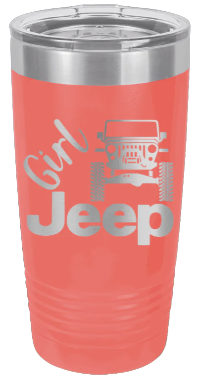 Girl Jeep TJ  - 20oz Tumbler - Image 3