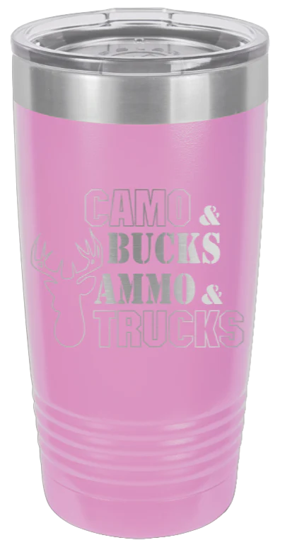 Camo and Bucks - 20oz Tumbler - Image 7