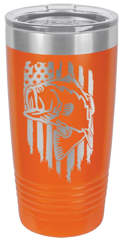 Bass Flag - 20oz Tumbler - Image 11