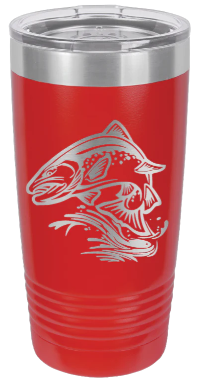 Salmon Jumping - 20oz Tumbler - Image 14