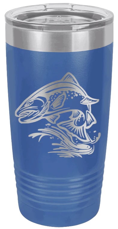 Salmon Jumping - 20oz Tumbler - Image 2