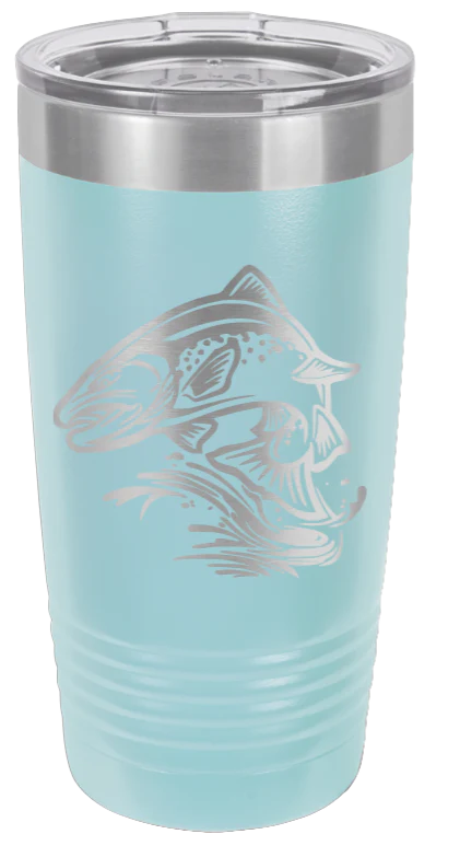 Salmon Jumping - 20oz Tumbler - Image 6