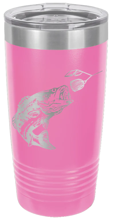 Bass with Spinner Bait - 20oz Tumbler - Image 12