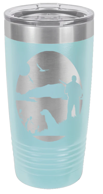 Hunter With Dog  - 20oz Tumbler - Image 6