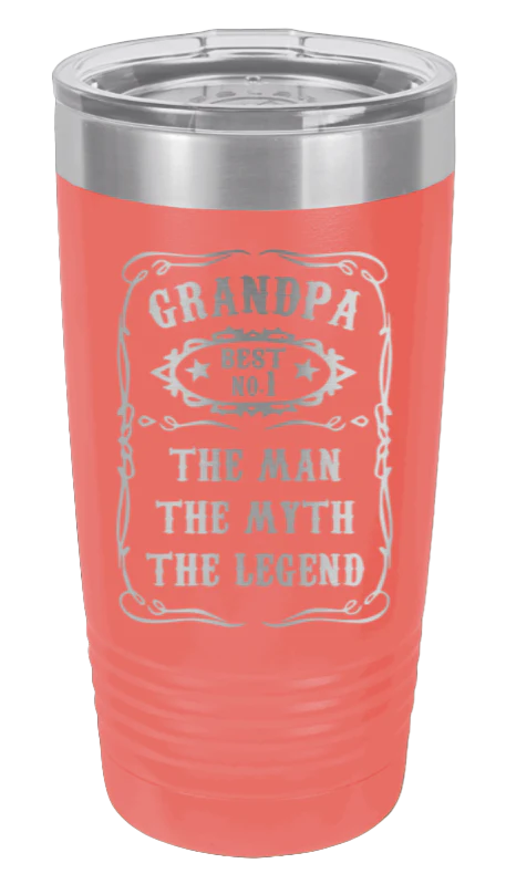 Grandpa The Man, The Myth, The Legend - 20oz Tumbler - Image 3