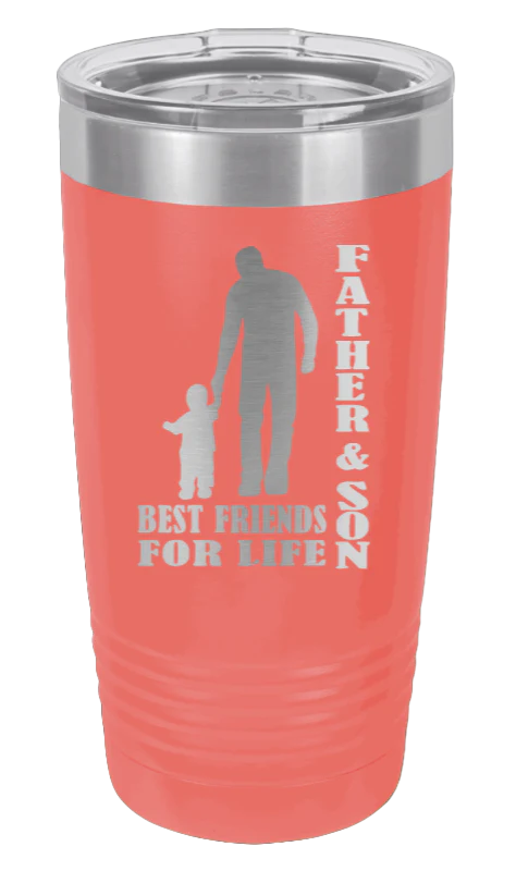 Father and Son Best Friends For Life  - 20oz Tumbler - Image 3