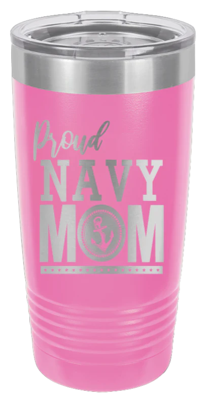 Navy Mom - 20oz Tumbler - Image 12