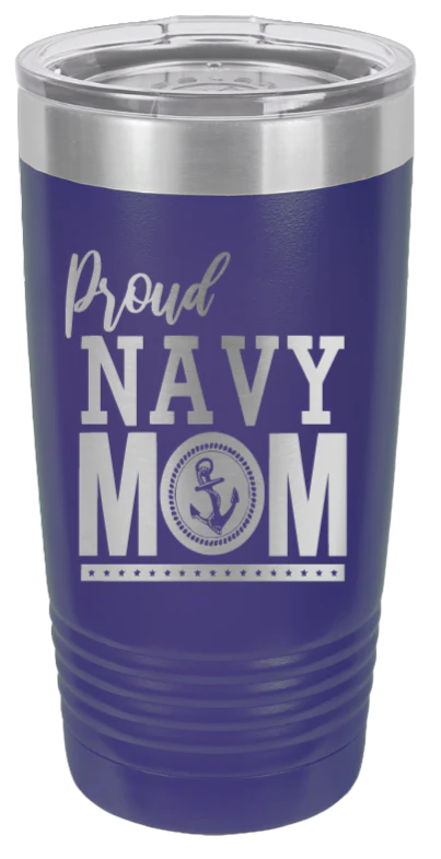 Navy Mom - 20oz Tumbler - Image 13