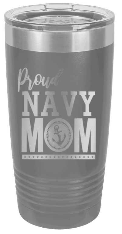 Navy Mom - 20oz Tumbler - Image 4