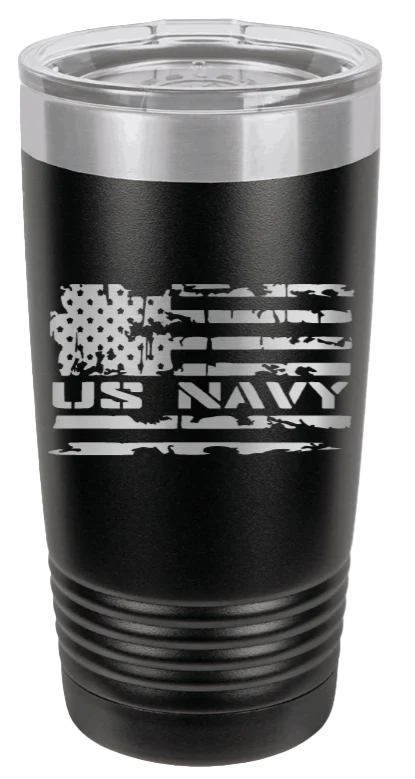 Navy Flag - 20oz Tumbler