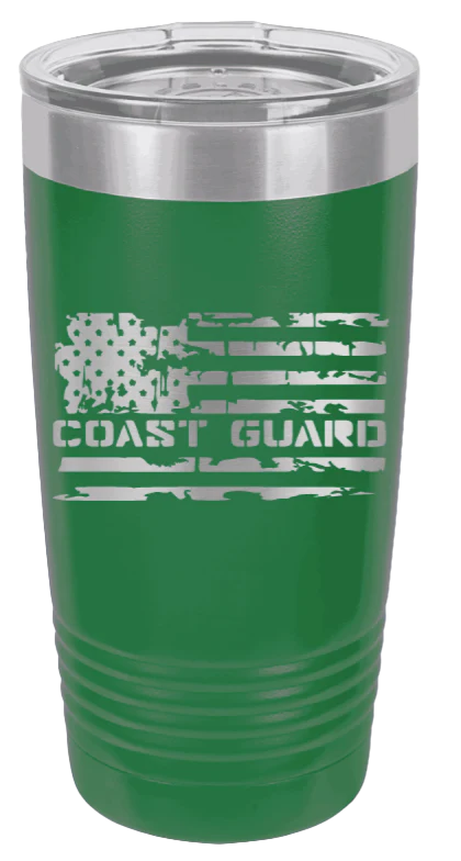 Coast Guard Flag  - 20oz Tumbler - Image 5