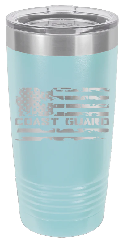 Coast Guard Flag  - 20oz Tumbler - Image 6