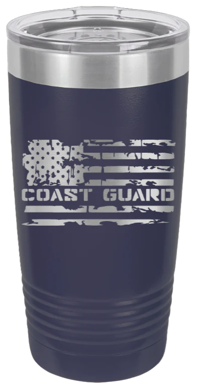 Coast Guard Flag  - 20oz Tumbler - Image 9