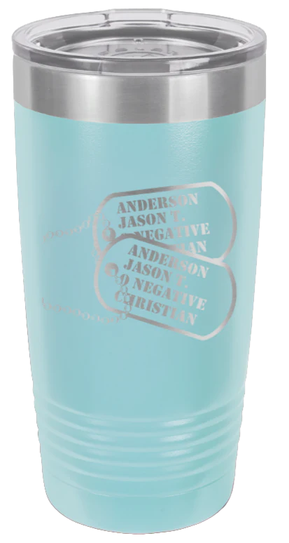 Dog Tags  - 20oz Tumbler - Image 6