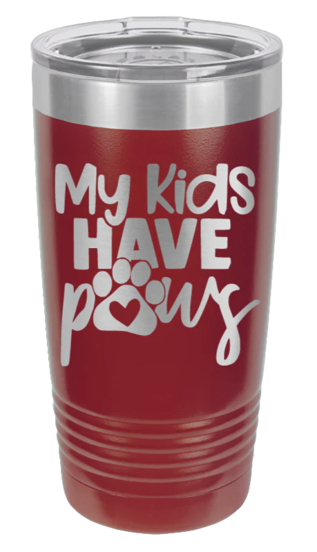 My Kids Have Paws - 20oz Tumbler - Image 8