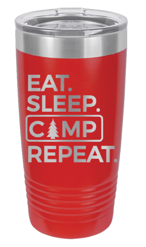 Eat, Sleep Camp, Repeat - 20oz Tumbler - Image 14