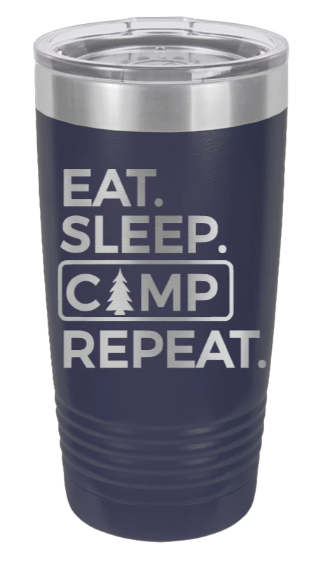 Eat, Sleep Camp, Repeat - 20oz Tumbler - Image 9