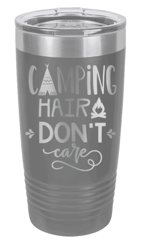Camping Hair Don't Care - 20oz Tumbler - Image 4