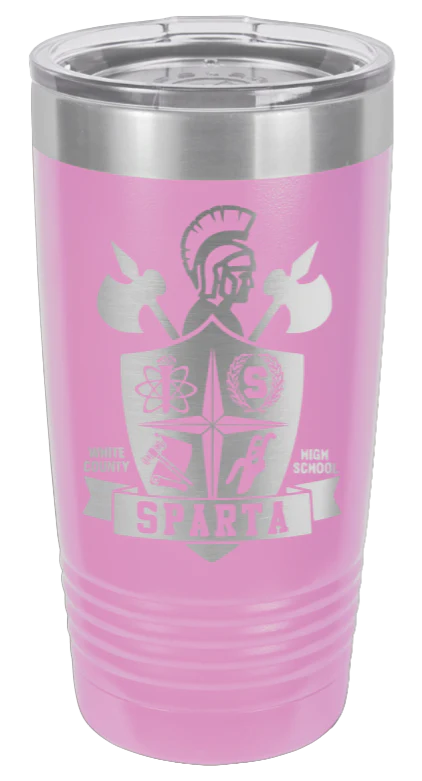White County High School Sheild|Tennessee - 20oz Tumbler - Image 7