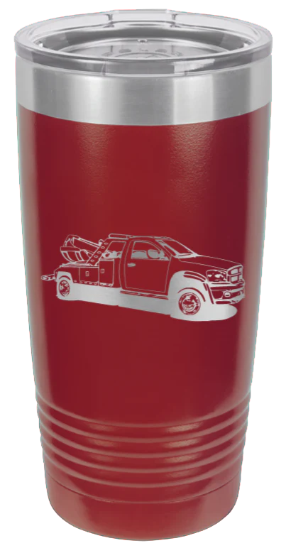 Tow Truck - 20oz Tumbler - Image 8