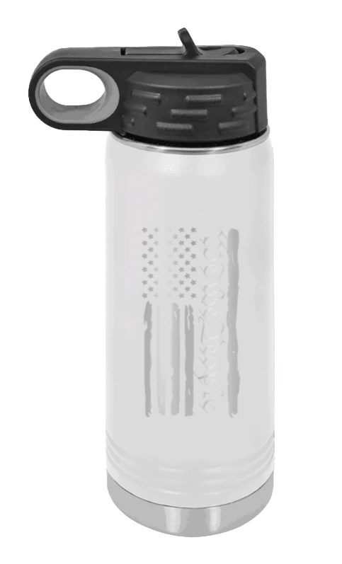 We The People Flag - 20oz Water Bottle Laser Engraved - Image 16