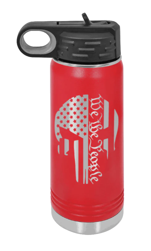 Punisher We The People - 20oz Water Bottle Laser Engraved - Image 13