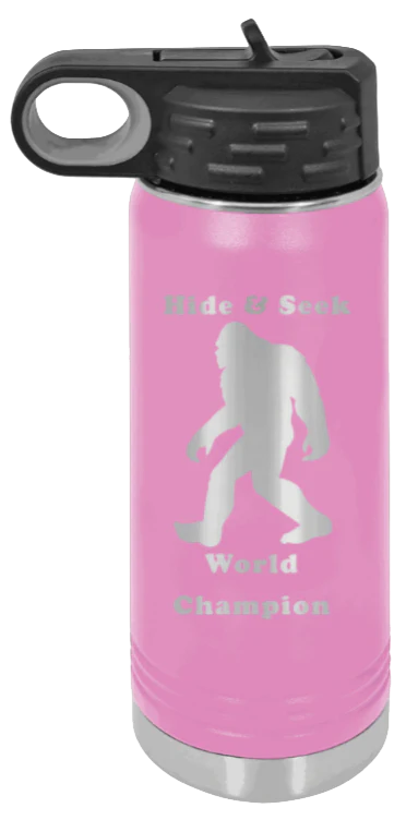 Hide and Seek Champion - 20oz Water Bottle Laser Engraved - Image 7