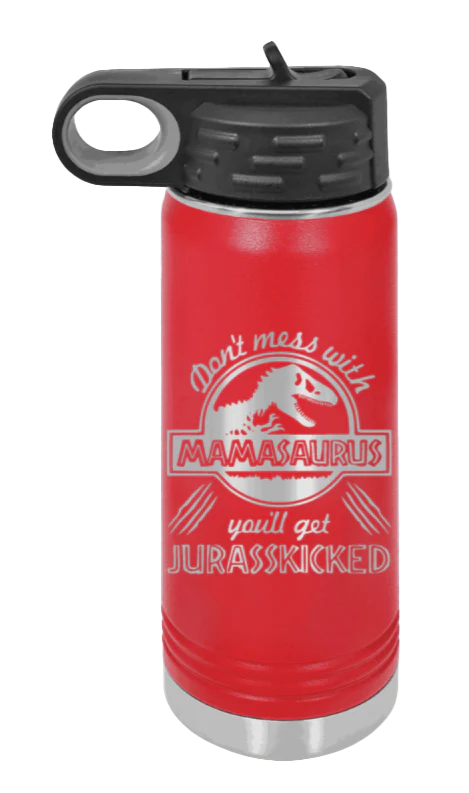 You'll Get Your Jurasskicked - 20oz Water Bottle Laser Engraved - Image 13