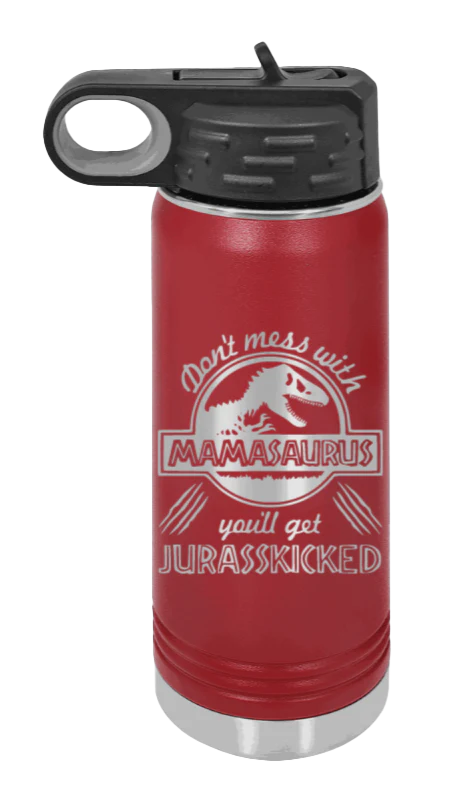 You'll Get Your Jurasskicked - 20oz Water Bottle Laser Engraved - Image 7