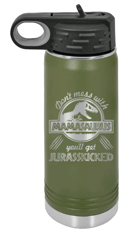 You'll Get Your Jurasskicked - 20oz Water Bottle Laser Engraved - Image 9