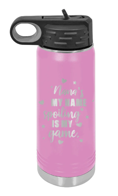 Nana's My Name - 20oz Water Bottle Laser Engraved - Image 6