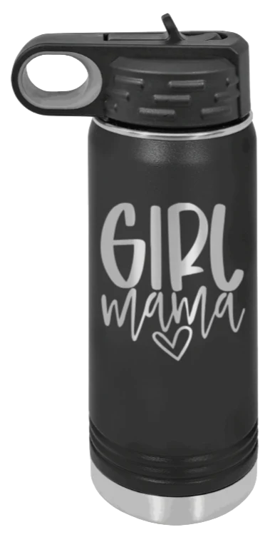 Girl Mama - 20oz Water Bottle Laser Engraved
