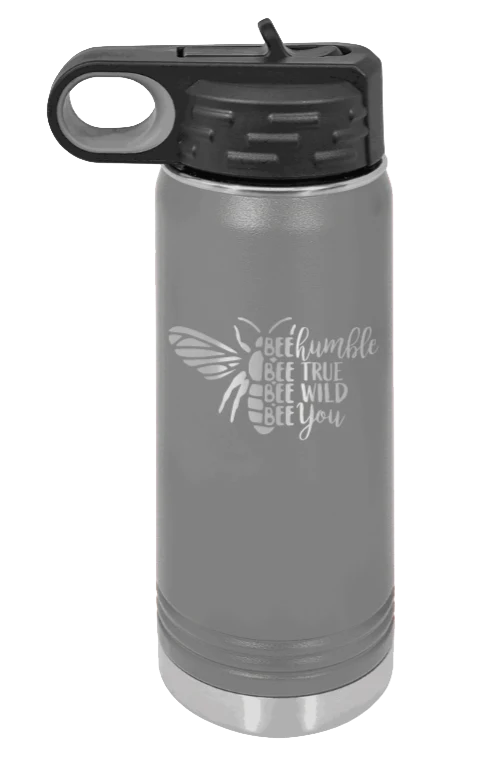Bee Humble - 20oz Water Bottle Laser Engraved - Image 4