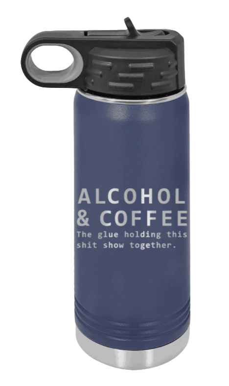 Alcohol And Coffee - 20oz Mug Laser Engraved - Image 9