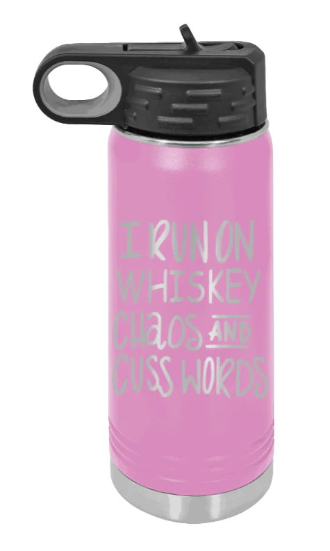 I Run On Whiskey Chaos and Cuss Words - 20oz Mug Laser Engraved - Image 7