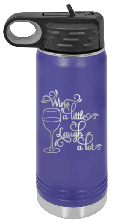 Wine A Little Laugh A Lot - 20oz Mug Laser Engraved - Image 13