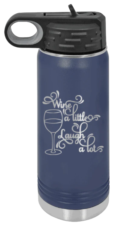 Wine A Little Laugh A Lot - 20oz Mug Laser Engraved - Image 9