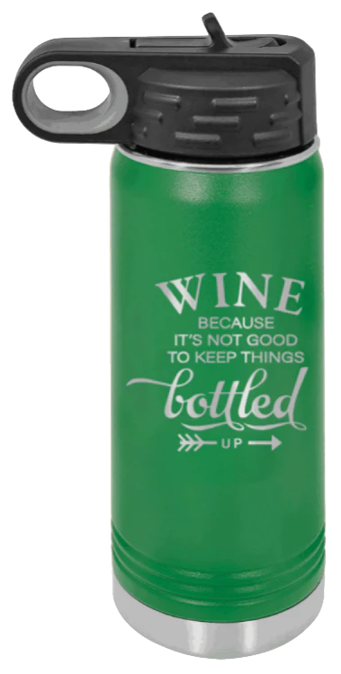 Wine Bottled Up - 20oz Mug Laser Engraved - Image 5